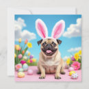 Search for pug easter cards Bunny ears
