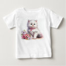 Search for fluffy white tshirts Cat