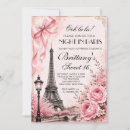Search for night in paris sweet 16 invitations Glitter