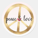 Search for peace sign heart stickers Red