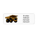 Search for dump truck return address labels Vehicle