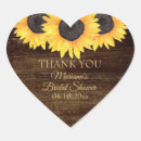 Search for country bridal stickers Sunflowers