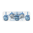 Search for ornament return address labels Snowflake