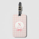Search for plaid luggage tags Pink
