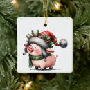 Search for baby pig christmas tree decorations Pink