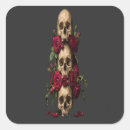 Search for dark skull stickers Red roses