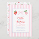 Search for pink bow birthday invitations Preppy
