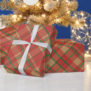 Search for red and green plaid wrapping paper Rustic