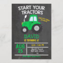 Search for yellow tractor party invitations Boy