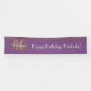 Search for purple gold banners Typography