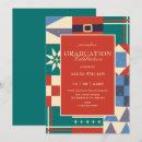 Search for colorful pattern invitations Vintage