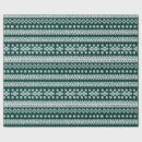 Search for fair isle wrapping paper Green
