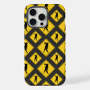 Search for caution sign iphone cases Black