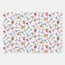 Search for blue and yellow wrapping paper Floral