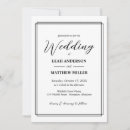 Search for floral pattern wedding invitations Black and white