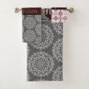 Search for grey and burgundy bath towels Floral