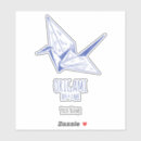 Search for japanese bird stickers Crane