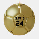 Search for boys soccer christmas tree decorations Name customised athlete