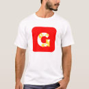 Search for letter g tshirts Red