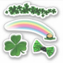 Search for patricks day shamrock stickers Four leaf clover