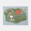 Search for happy camper doormats Peanuts