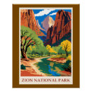 Search for zion national park posters River