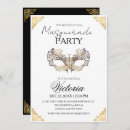 Search for white masquerade ball invitations Elegant