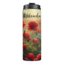 Search for red poppy paintings mugs Watercolor