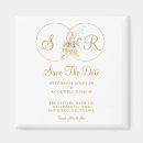 Search for save the date monogram magnets Typography