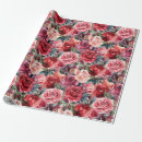 Search for roses wrapping paper Red