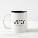 Search for wifey coffee mugs Newlyweds