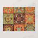 Search for indian patterns postcards Orange