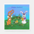 Search for happy easter napkins Bunny