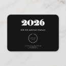 Search for business card calendars 2026