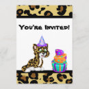 Search for jaguar birthday invitations Jungle