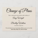 Search for change wedding save the dates Change of plans