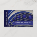 Search for high tech business cards Blue