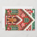 Search for gingerbread house christmas cards Red