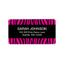 Search for pink zebra labels Mailing