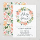Search for peony baby shower invitations Watercolor