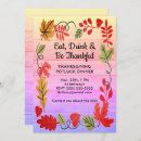 Search for colourful thanksgiving invitations Celebration