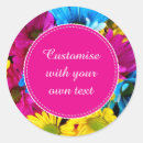 Search for colorful flowers stickers Blue