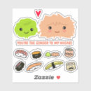 Search for funny sushi stickers Cute