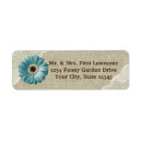 Search for burlap flowers return address labels Vintage