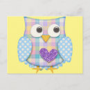 Search for owl pattern postcards Cute