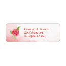 Search for poppy return address labels Watercolor
