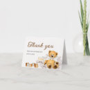 Search for bear baby shower thank you cards Gender neutral