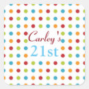 Search for polka dots birthday stickers Pattern