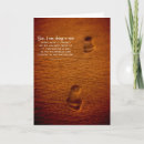 Search for footprints in the sand cards Christian