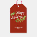 Search for holly berry gift tags Red and white